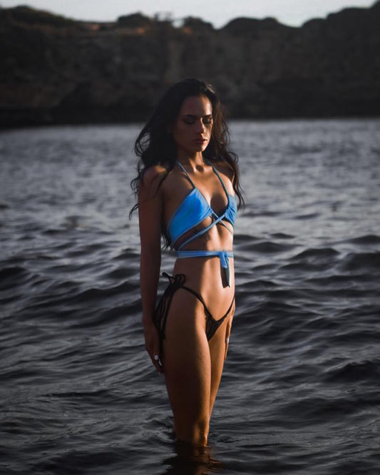 Reversible Ocean Pool  Mermaid Convertible Bikini Top
