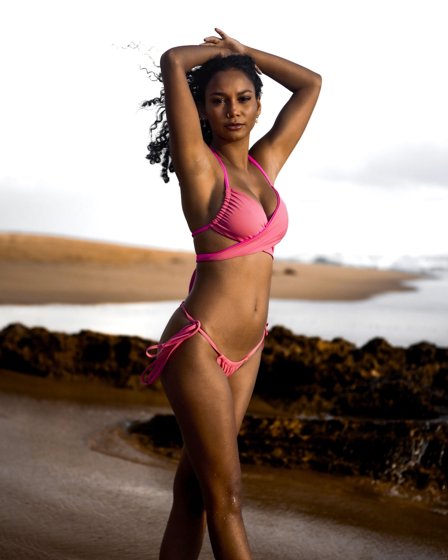 Reversible Starfish Paradise Mermaid Convertible Bikini Top